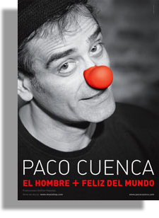 paco cuenca - cartel el hombre + feliz del mundo